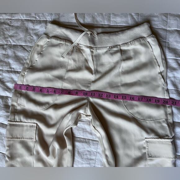Revolve Superdown Natasa Ruched Cargo Pant Cream Streetwear Gorpcore - Small - Picture 8 of 11
